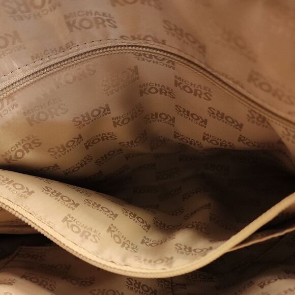 Michael Kors Cream Monogram Tote - Picture 9 of 13